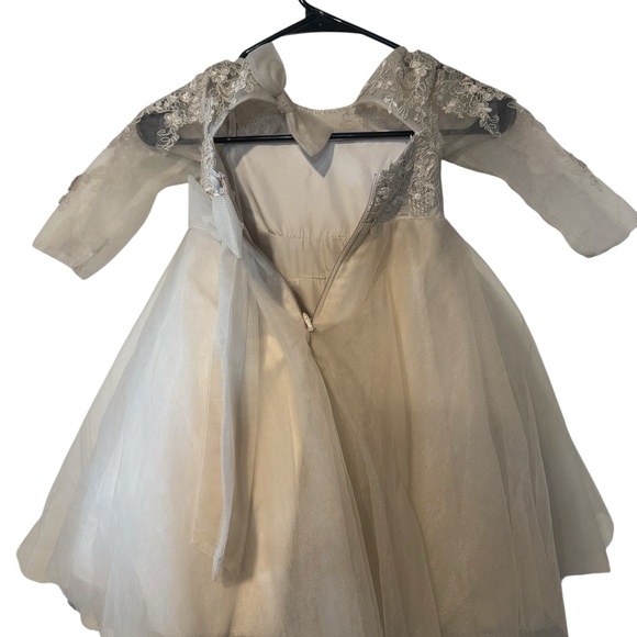 Azazie Toddler Girl Flower Girl Precious Fros A-Line Tulle Dress Size 2T - Picture 10 of 11